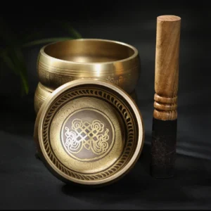 Tibetan Singing Bowl Set, Totem with Sound, Meditation Bowl, Unique Gift, Useful for Meditation, Yoga, Stress Relief 1