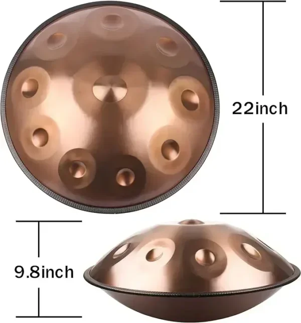 22 Inches 432hz Professional in D Minor Steel Handpan 5