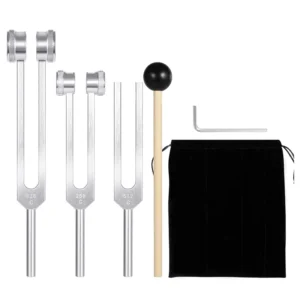 Set de 3 Diapasons Thérapeutiques (128Hz, 256Hz, 512Hz) 1